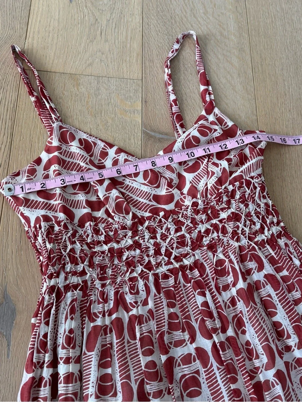 Halogen Silk Cotton Blend Smocked Waist Dress Size XSmall